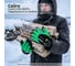 Перчатки теплые зимние GOLD MANIBUS Сайга, 13 класс вязки, из акриловой пряжи, черные, с обливом 3/4 из вспененного текстурированного латекса салатового цвета, с дополнительной GM-1007L-10G 3