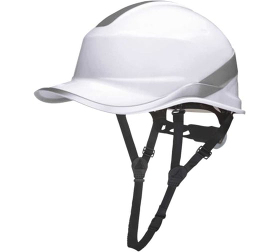 Каска защитная в форме бейсболки Delta Plus - застёжка ROTOR, DIAMOND V UP, размер: регулируемый, цвет: белый DIAM6PUPTRBC