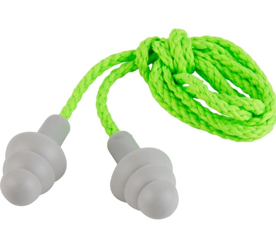 Беруши многоразовые Jeta Safety из термопластичной резины, со шнурком, 32 дБ, пакет JEM-832-C(bag)