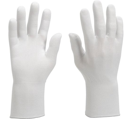Нейлоновые перчатки Kimberly-Clark KleenGuard G35 24 см, 12 пар, белый, р. М 38718