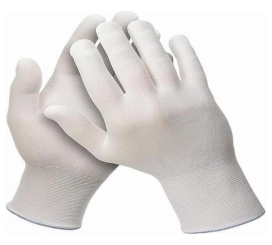 Нейлоновые перчатки Kimberly-Clark KleenGuard G35 24 см, 12 пар, белый, р. М 38718