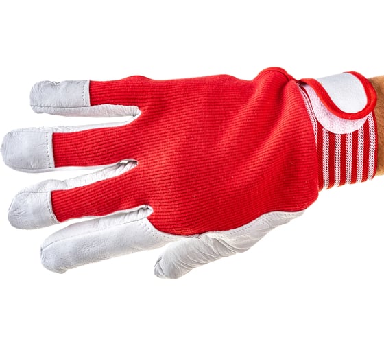 Комбинированные перчатки из козьей кожи S. GLOVES OREGON размер 10 31994-10