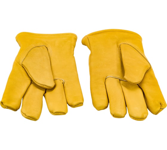 Утепленные кожаные перчатки из лицевой кожи S. GLOVES SOBAT размер 09 31999-09