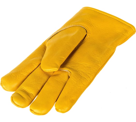 Утепленные кожаные перчатки из лицевой кожи S. GLOVES NEMAN размер 10 31998-10