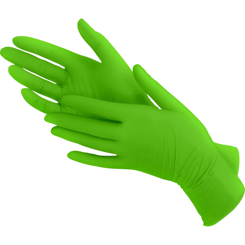Нитриловые перчатки EcoLat Green, 100 шт, 3338/M - выгодная цена ...