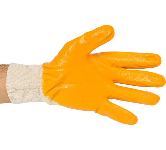 Перчатки с нитриловым покрытием S. GLOVES KVANDO ECO желтые, размер 10 31307-10