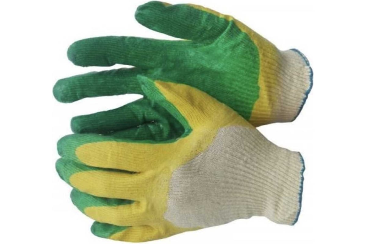 Хлопчатобумажные перчатки с латексным покрытием STARTUL размер 9 ST7196 .