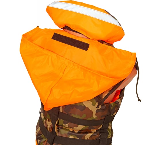 Спасательный жилет КОВЧЕГ Хобби, L-XL/50-52, до 85 кг, оранжевый/камуфляж 725301118