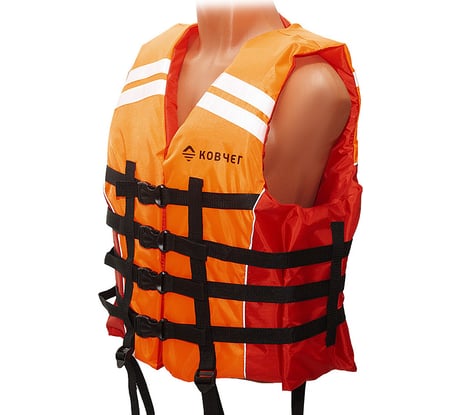 Спасательный жилет КОВЧЕГ Сплав, р. 2XL-3XL/54-56, до 115 кг, оранжевый/красный 725300869