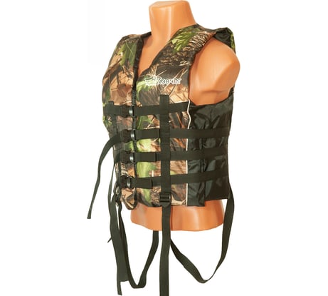 Страховочный жилет КОВЧЕГ Сплав, р. L-XL/р.50-52, до 85 кг, камуфляж/чёрный 725300777