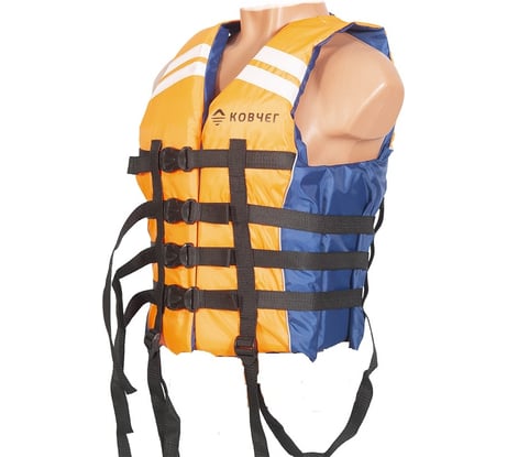 Спасательный жилет КОВЧЕГ Сплав, р. 2XL-3XL/54-56, до 115 кг, оранжевый/синий 725300852