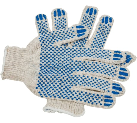 Трикотажные перчатки с ПВХ БЕРТА 1 пара 100/1