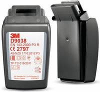 Противоаэрозольный фильтр 3М Secure Click D9038, класс защиты P3 R, 2шт 7100206892