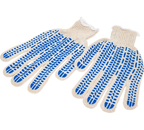 Хлопчатобумажные перчатки STARTUL Протектор, с ПВХ точечным покрытием, р..9 ST7197