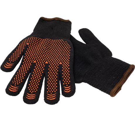 Хлопчатобумажные утепленные перчатки STARTUL Точка, с ПВХ-покрытием, р. 9 ST7107-9