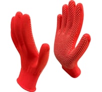 Рабочие нейлоновые перчатки Master-Pro® МИКРОТАЧ красные, 10 пар 2513-NPVC-RED-S-10