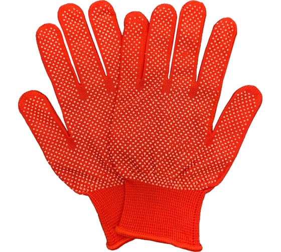 Рабочие нейлоновые перчатки Master-Pro® МИКРОТАЧ красные, 10 пар 2513-NPVC-RED-S-10