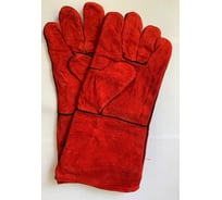 Спилковые пятипалые краги DINFIX Тип ТЕРЕК, высший сорт, красные 00-00002563