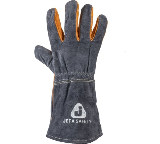 Краги сварщика Jeta Safety (сварочные краги) ПРЕМИУМ, с подкладкой, швы Кевлар, размер XL/10, JWK502-XL
