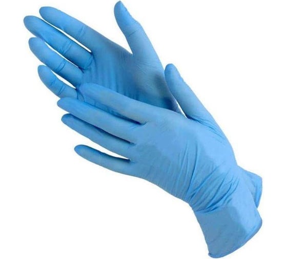 Нитриловые перчатки CONNECT BLUE NITRILE 100 шт., р. L CТ0000004127