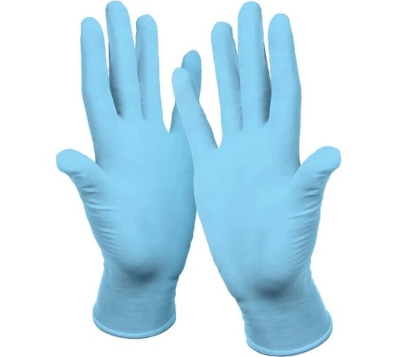 Нитриловые перчатки CONNECT BLUE NITRILE 100 шт., р. L CТ0000004127