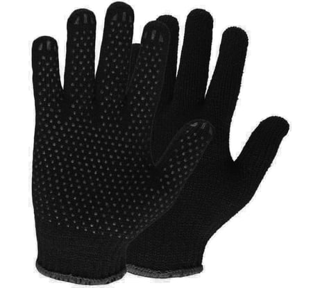 Полушерстяные двойные перчатки Факел ПВХ-точка, 10класс, 87459881