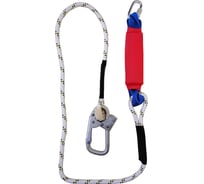 Строп Факел аВер+Кс веревка с амортизатором, 1 монтажный карабин, 1 соединительный карабин, 1.5м 87479727