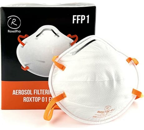 Противоаэрозольный респиратор RoxelPro ROXTOP 01 1-й степени защиты, до 4 ПДК, 20 шт 731310
