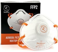 Противоаэрозольный респиратор RoxelPro ROXTOP 02V 2-й степени защиты, с клапаном выдоха, до 12 ПДК, 10 шт 731325