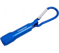 Карабин с фонариком Следопыт 5 см, алюминий PF-SH-08