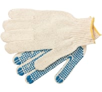 Перчатки х/б, ПВХ (6 пар в упаковке) "Точка" Matrix 67717