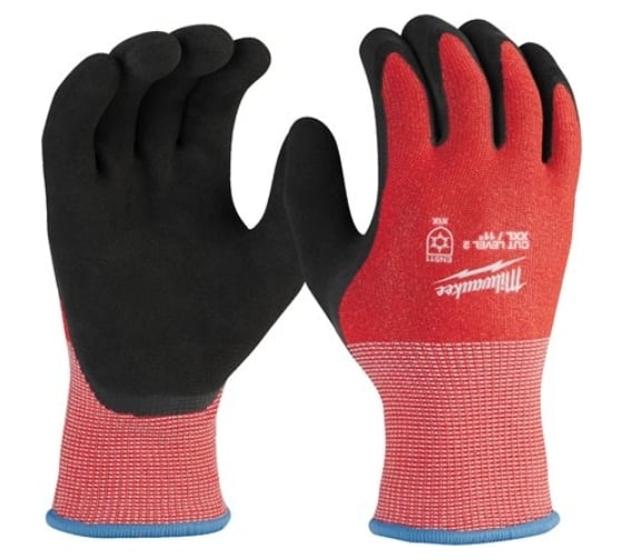 Защитные перчатки Milwaukee Winter Cut level (Винтер Кат Левел) 2/B, 10/XL (12 пар) 4932480609 1