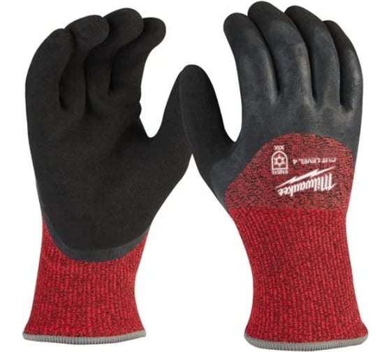 Защитные перчатки Milwaukee Winter Cut level (Винтер Кат Левел) 4/D, 11/XXL (12 пар) 4932480620 1