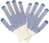 Трикотажные перчатки с ПВХ ПРОМПЕРЧАТКИ 5 нитей, 10 класс, белые, 10 пар ПП-27000/10