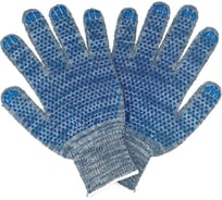 Трикотажные перчатки с ПВХ ПРОМПЕРЧАТКИ 6 нитей, 10 класс, серые, 200 пар ПП-27900/200