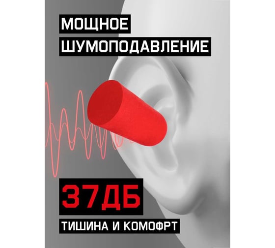 Противошумные беруши для диспенсера Jeta Safety 37дб, 500 пар JEM20-bag500