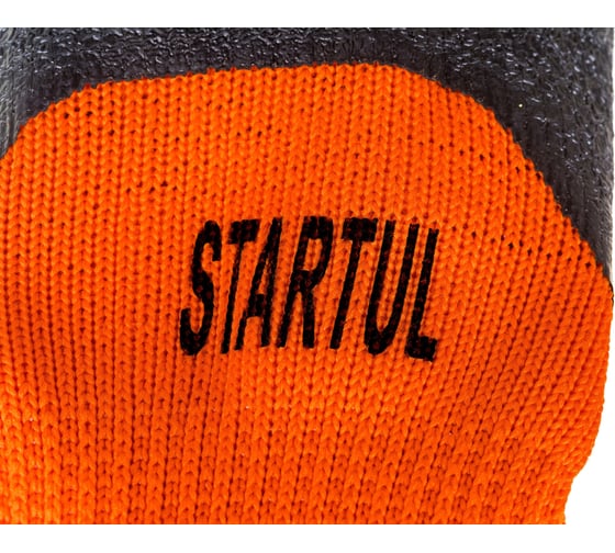 Утепленные акриловые перчатки с латексным рельефным покрытием STARTUL размер 10 ST7176-10