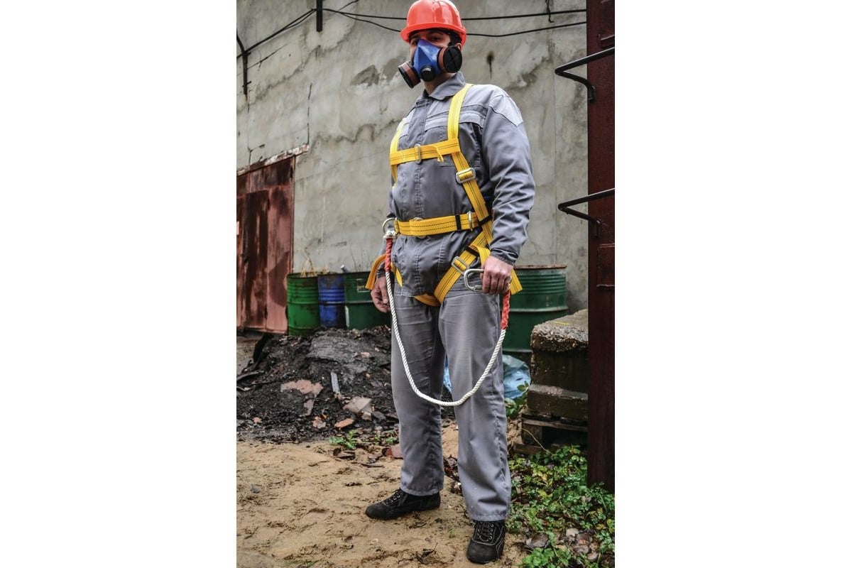 Удерживающая привязь ООО Комус УСП 2ВЖ 3 точки крепления, наплечные и ...