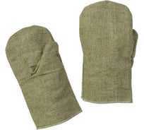 Рабочие рукавицы ООО Комус брезентовый наладонник, огнеупорная пропитка, 550 гкв.м, 10 пар 1193943