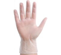 Виниловые одноразовые неопудренные нестерильные полимерные перчатки Saraya размер XL, 100 шт, белый 53525