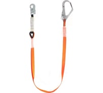 Одинарный ленточный строп с амортизатором Alandr Safety стальные карабины, 2 м tS155.2,0