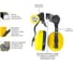 Комплект лесоруба РОСОМЗ КСН65 Expert RX FavoriT Trek RAPID оранжевая каска с храповым механизмом+щиток сетка+ наушники 75614+04436+60105 7