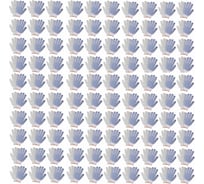 Трикотажные перчатки КОРДЛЕНД хлопок, 5-ти нитка, белые, 250 пар, 10-й класс, M, 45-47 гр, ПВХ точка PER-00032.250