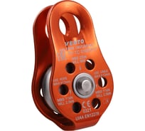 Блок-ролик одинарный VENTO Спасатель ЛЮКС дюраль, цвет оранжевый vpro 0099