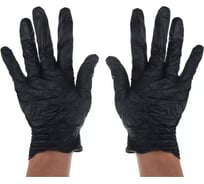 Одноразовые нитриловые перчатки VETTA 100 шт., р. L, черные 447-063