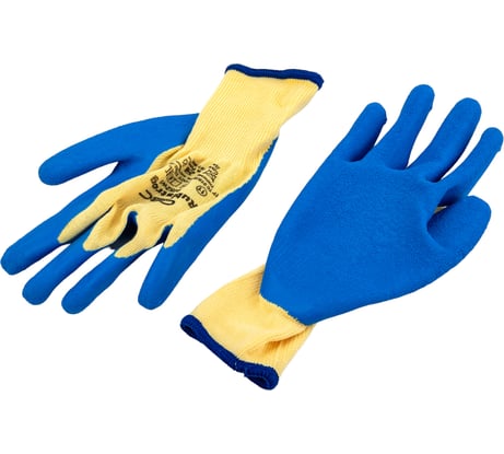 Перчатки "Рубистронг" полиэфирные с рельефным покрытием из натурального латекса, 13 класс, 1 пара, размер 11 СВС 46-401_11