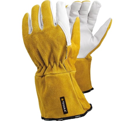 Краги сварщика TEGERA 118А, из натуральной кожи без подкладки, размер 9 118A-9