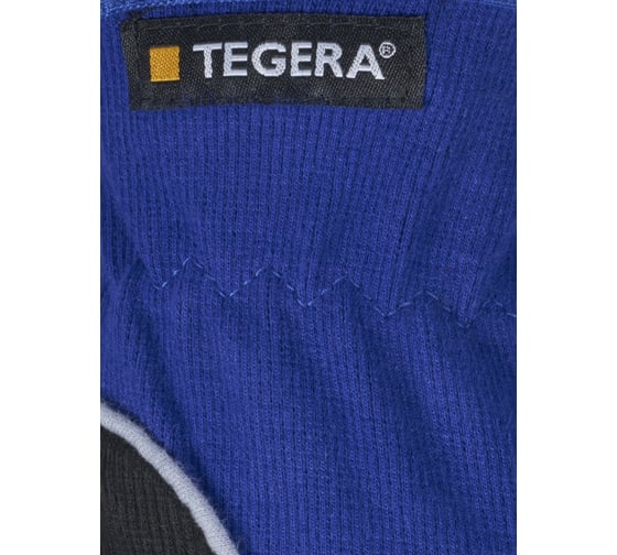 Перчатки TEGERA 12, лицевая козья кожа, хлопок, усиление кончиков пальцев, р. 10 12-10