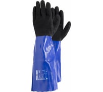 Противохимические удлиненные перчатки TEGERA 12945, ПВХ, нейлон, бесшовные, размер 11 12945-11