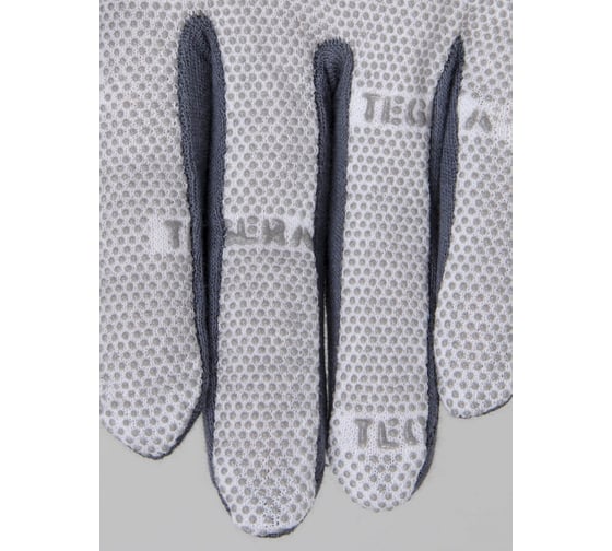 Перчатки TEGERA 8128 хлопок, точки ПВХ, размер 10 8128-10